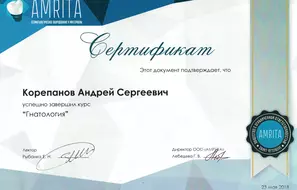 Сертификат дополнительного образования.